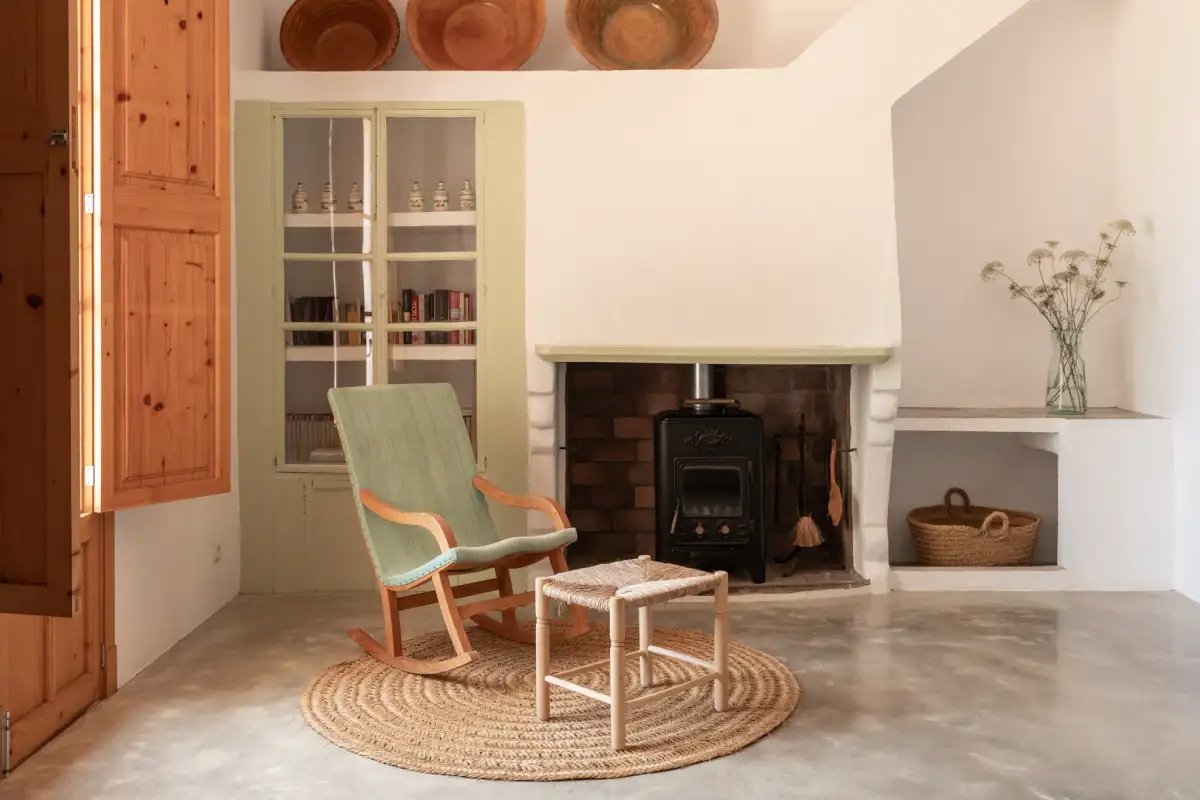 Fireplace apartment Sa Nau Casa