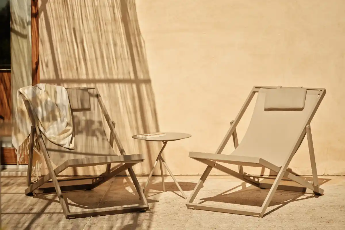 Duplex terrace sun loungers Sa Nau Agroturismo