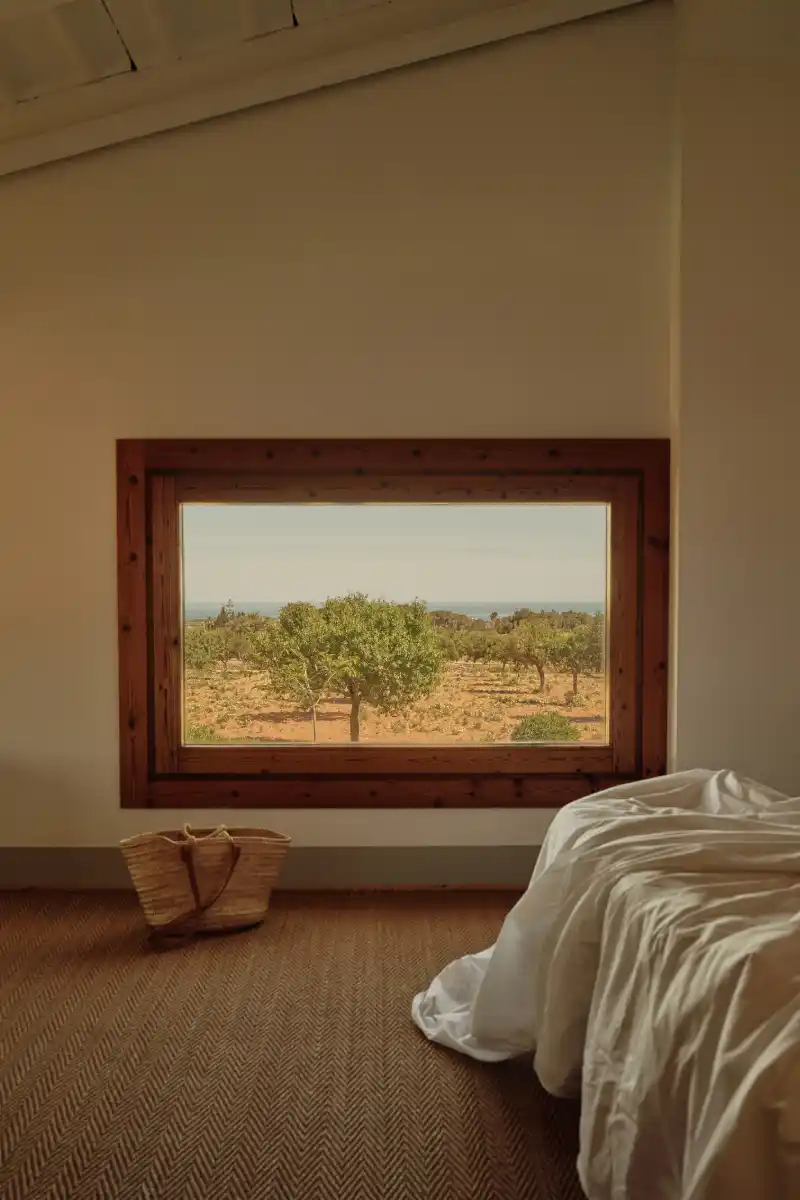 Views from the bed deluxe duplex apartment Sa Nau Agroturismo